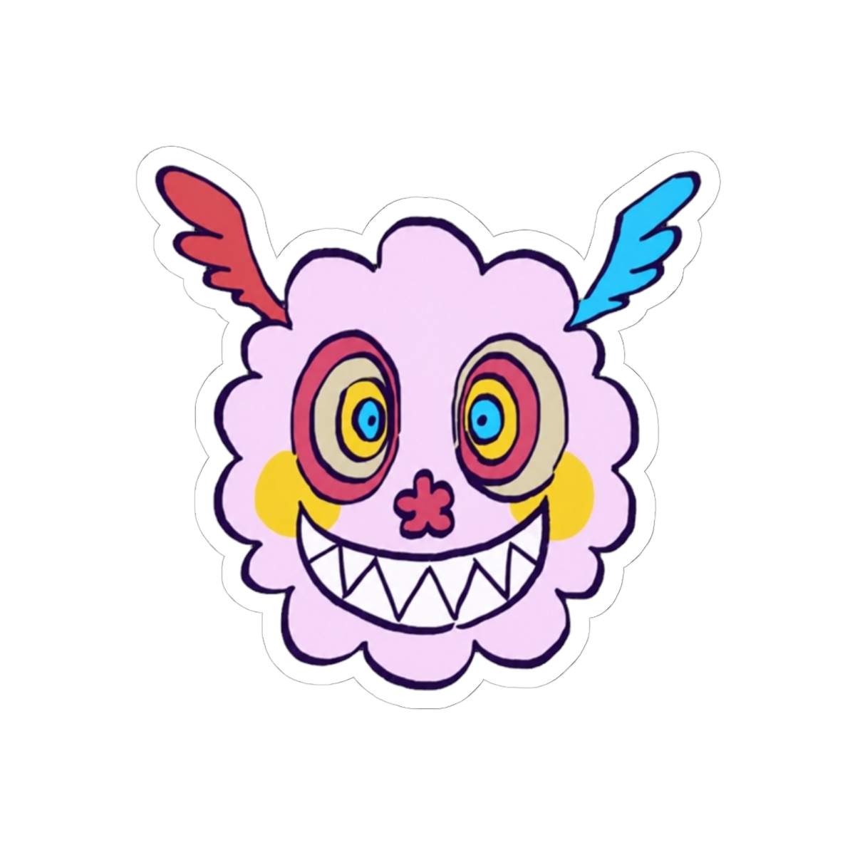 pink pastel witch charlotte head / madoka magica Sticker | Puella Magi Madoka Magica