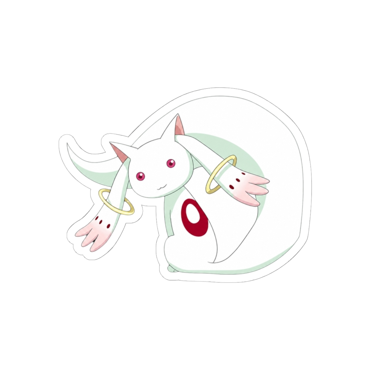 Madoka Girl Car Window Vinyl Decal Sticker 5" Wide (White) | Puella Magi Madoka Magica