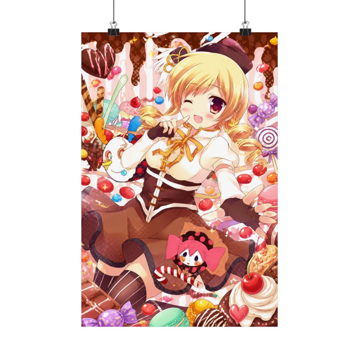 Puella Magi Madoka Magica Wall Scroll Poster Fabric Painting For Anime Tomoe Mami 045 S - alternate angle 5, merchandise
